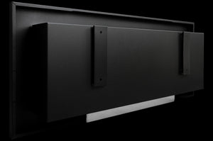 Camino a bioetanolo da parete o incasso Lucca Bianco L 90 x P 12 x H 40