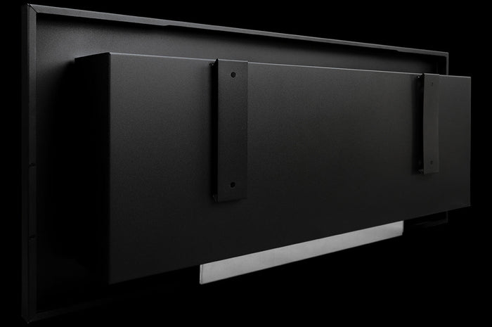 Camino a bioetanolo da parete o incasso Lucca Bianco L 90 x P 12 x H 40