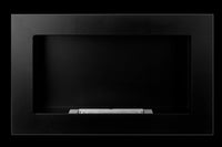 Camino a bioetanolo da parete o incasso Pisa Nero L 65 x P 12 x H 40