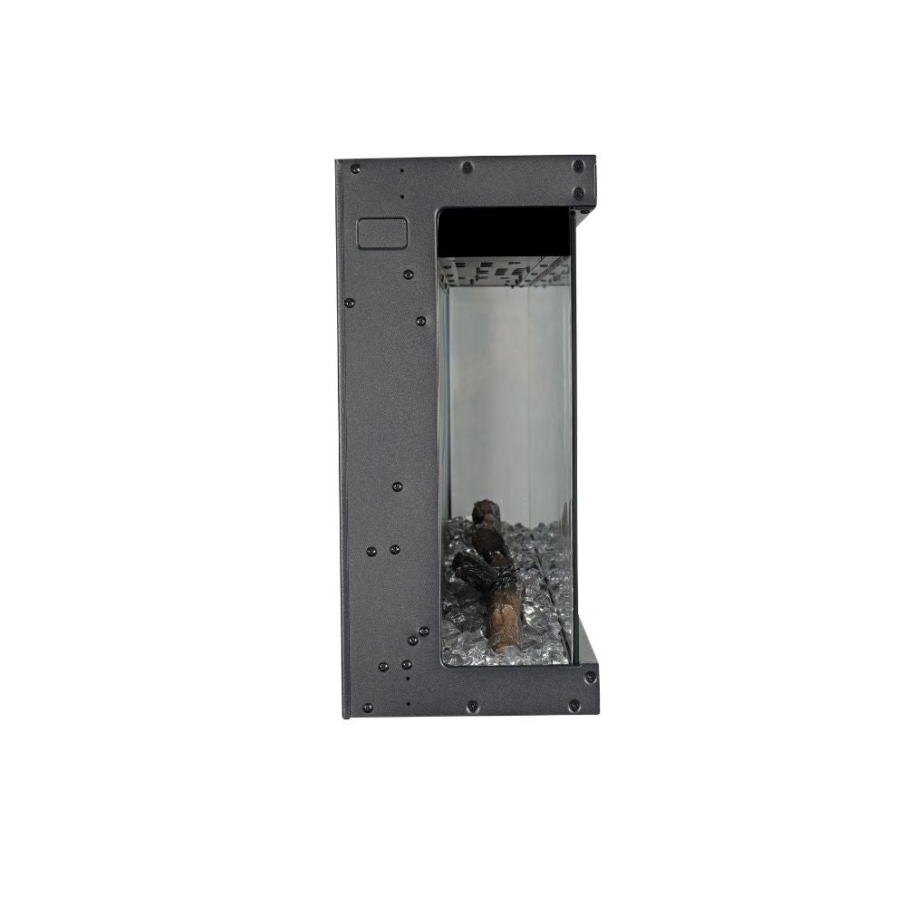 Camino elettrico da parete caminetto a incasso 3 Lati BOSTON100 L101,6 x P20 x H44