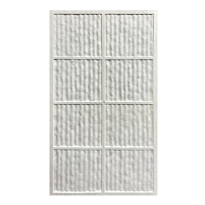 Pannello decorativo effetto pietra graffiata 3D set 12 pz 8,6 mt2 rivestimento murale in PU 120 x 60 x 2,5 Grigio Roccia