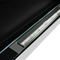 Camino a bioetanolo da parete o incasso Livorno Bianco L 90 x P 12 x H 40 con vetro