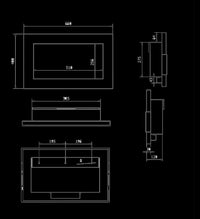 Camino a bioetanolo da parete o incasso Pisa Nero L 65 x P 12 x H 40