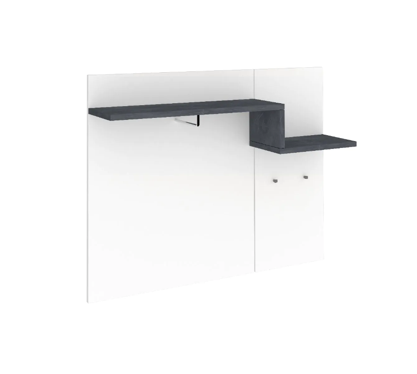  Appendiabiti moderno, finitura bianco lucido e ardesia, made in Italy, ZTC32903240 