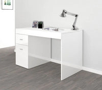 Scrivania 1 anta e 1 cassetto bianco larice, made in Italy  ZTC33432720