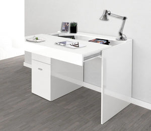 Scrivania 1 anta e 1 cassetto bianco larice, made in Italy  ZTC33432720