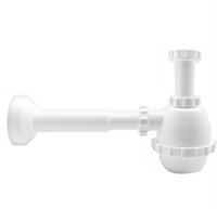 Sifone PVC 1 via S/Piletta per porcellana con canotto 1" 1/4