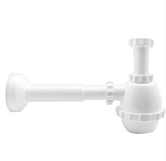 Sifone PVC 1 via S/Piletta per porcellana con canotto 1" 1/4