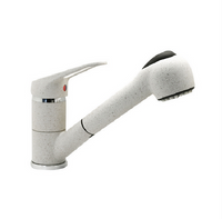 Miscelatore monocomando lavello con doccetta estraibile avena SALERNO3