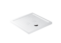 Piatto doccia quadrato in Ceramica GALASSIA 90x90 BIANCO LUCIDO H 6 cm con antiscivolo