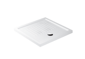 Piatto doccia quadrato in Ceramica GALASSIA 90x90 BIANCO LUCIDO H 6 cm con antiscivolo