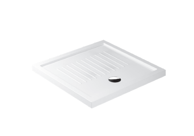 Piatto doccia quadrato in Ceramica GALASSIA 90x90 BIANCO LUCIDO H 6 cm con antiscivolo