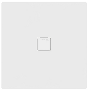 Piatto doccia quadrato 90X90 cm effetto liscio marmoresina HARMONY Bianco