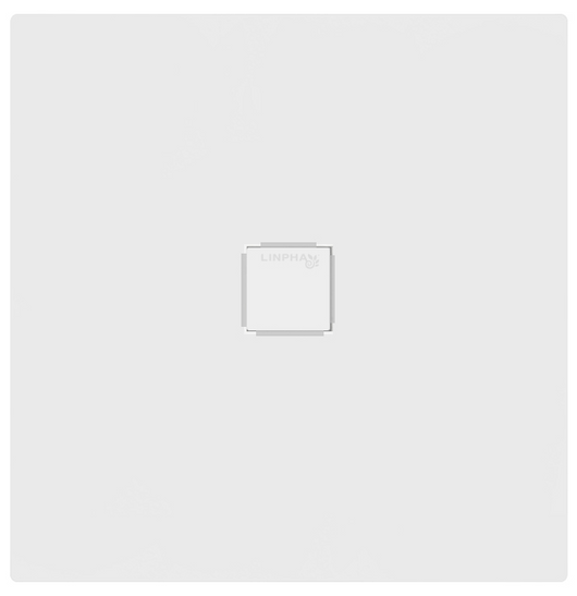 Piatto doccia quadrato 90X90 cm effetto liscio marmoresina HARMONY Bianco