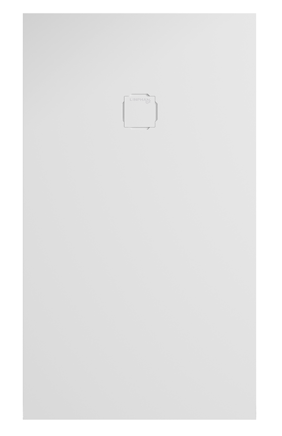 Piatto doccia rettangolare 70x120 cm effetto liscio marmoresina HARMONY Bianco