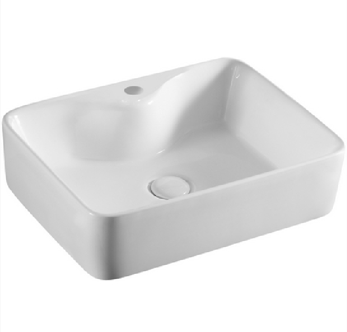 Lavabo appoggio 49x38 cm LA34 bianco