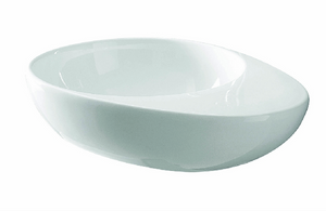 Lavabo appoggio 55x39 cm JOKER EGG Bianco