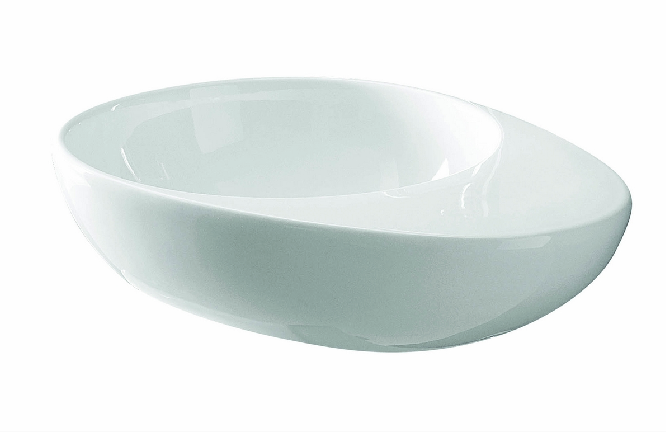 Lavabo appoggio 55x39 cm JOKER EGG Bianco