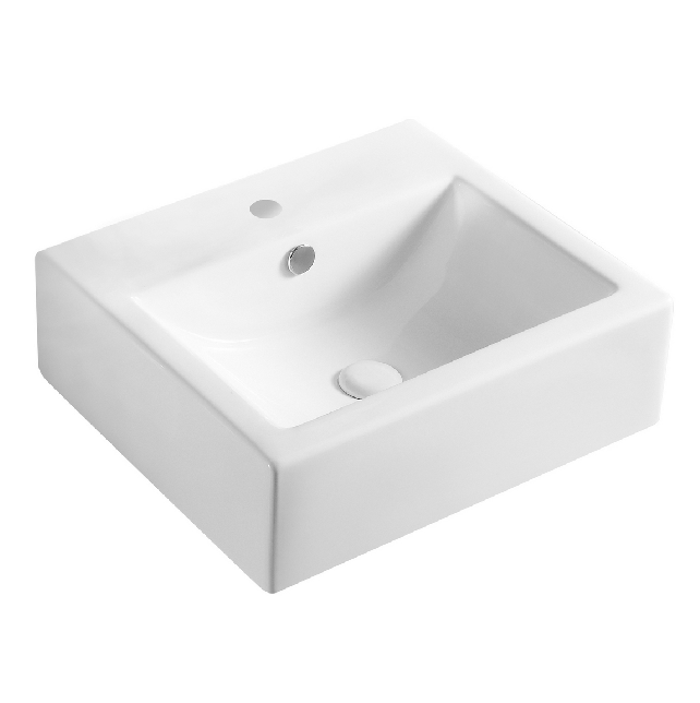 Lavabo appoggio 50.5x44.5 cm LA45 bianco