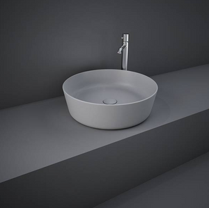 Lavabo da appoggio tondo Rak Ceramics Feeling  Grigio Matt