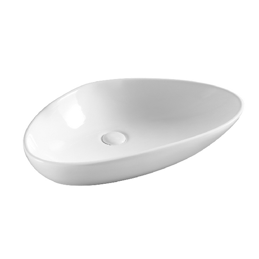 Lavabo appoggio 58.5x38.5 cm LA35 bianco