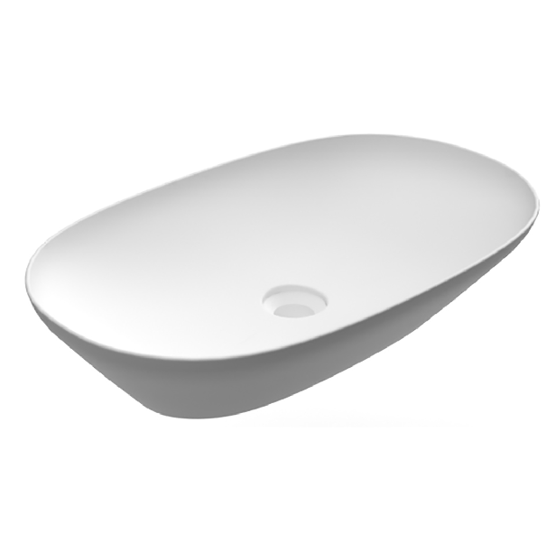 Lavabo d’appoggio ovale Rak Ceramics 60x36 cm Bianco