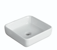 Lavabo d'appoggio 40x40 cm mod LA66 Bianco