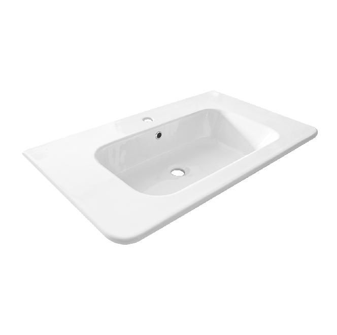 Consolle in ceramica 80 cm mod LC26 Bianco