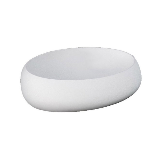 Lavabo da appoggio Rak Ceramics CLOUD bianco opaco