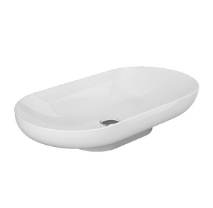 Lavabo da appoggio Rak Ceramics DES ovale Bianco Alpino