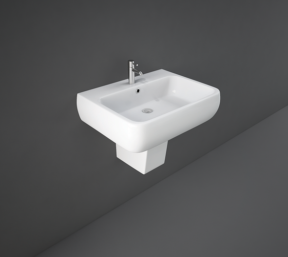 Lavabo sospeso 60 cm Rak Ceramics Metropolitan MEWB00001 Bianco