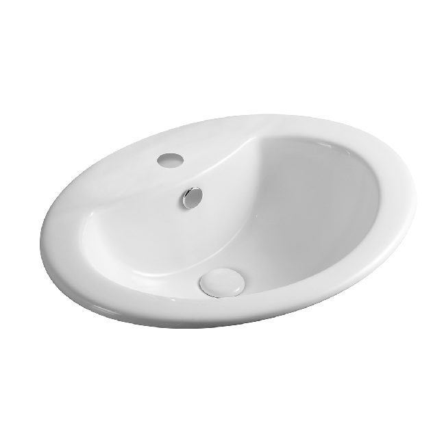 Lavabo soprapiano 56x46 cm LS66 bianco