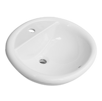 Lavabo soprapiano 57x49 cm LS65 bianco