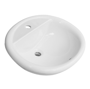 Lavabo soprapiano 57x49 cm LS65 bianco