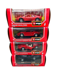 Set Modellini Auto Bburago 1:24 Ferrari Lamborghini Porsche Vintage Anni '80 '90 – Nuovi in Scatola