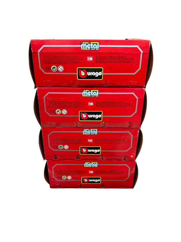 Set Modellini Auto Bburago 1:24 Ferrari Lamborghini Porsche Vintage Anni '80 '90 – Nuovi in Scatola