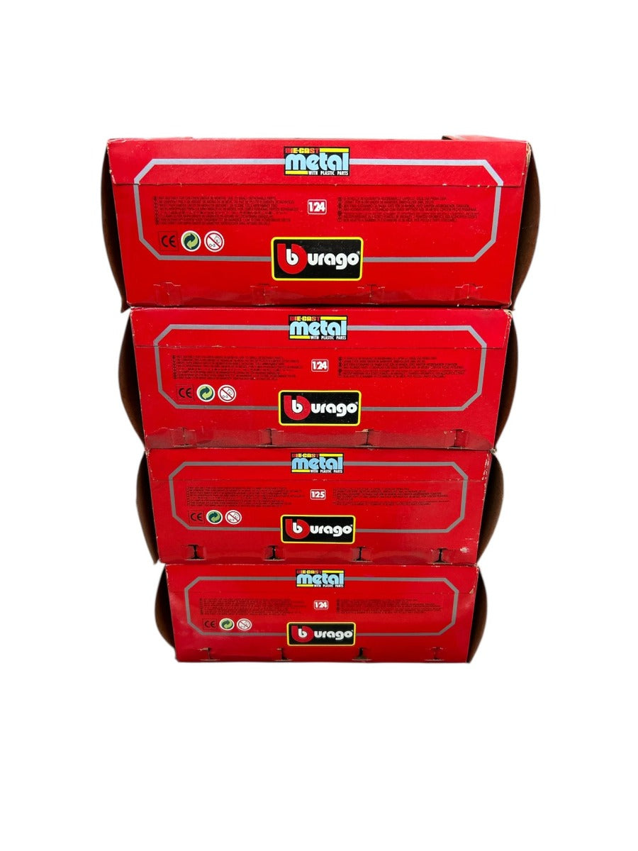 Set Modellini Auto Bburago 1:24 Ferrari Lamborghini Porsche Vintage Anni '80 '90 – Nuovi in Scatola