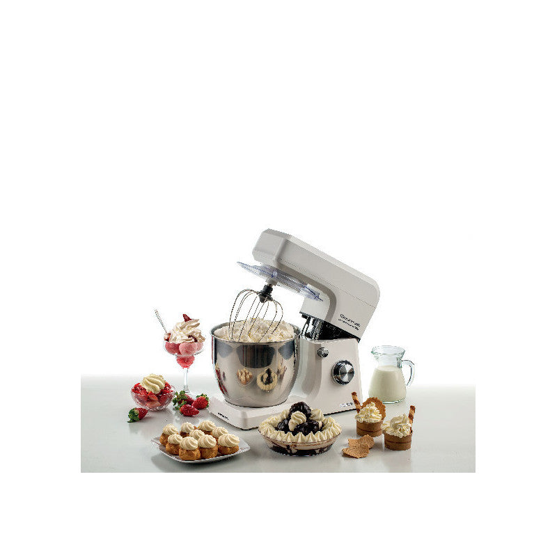 Impastatrice Planetaria Gourmet Professional 7L - 1200W - 3 Accessori - Bianco