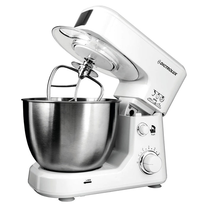 Trade Shop - Impastatrice Professionale 4lt 500w 6 Velocità Da Cucina Per Impastare Montare Miscelare -