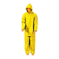 Impermeabile Giacca/Pantalone 100% Pvc Giallo Taglia L