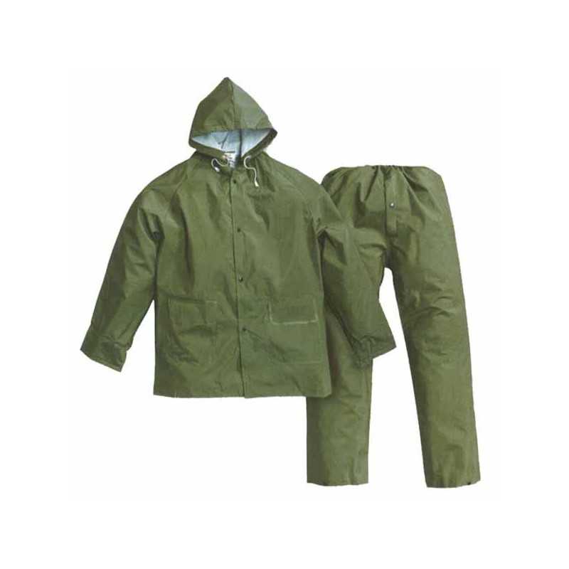 Impermeabile Giacca+Pantaloni Verde XXL