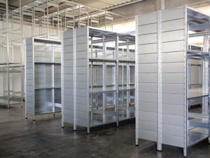 SCAFFALATURA in metallo per magazzino Zincata cm. 80x50x150h