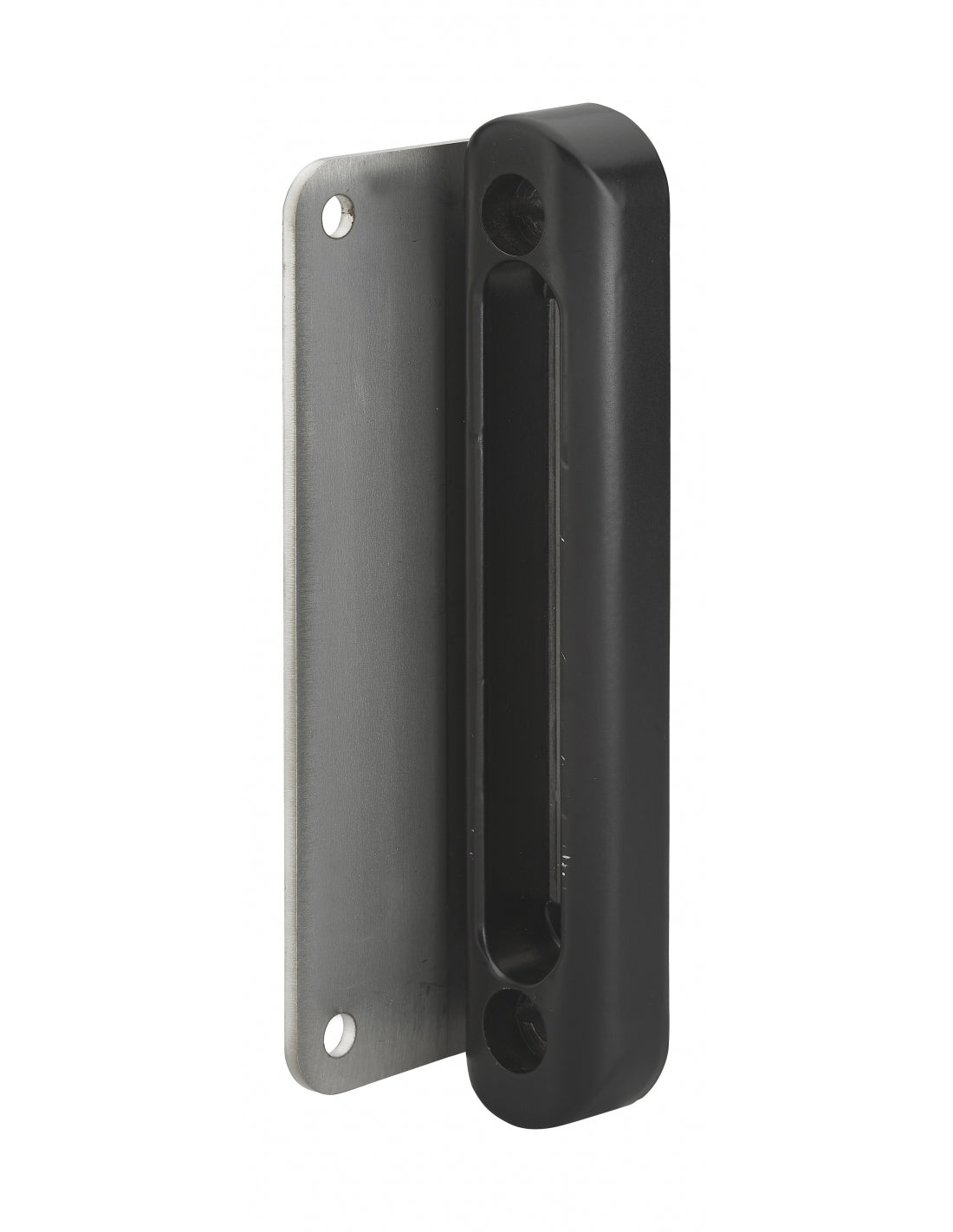 Incontro battente da avvitare  per serratura per cancelli da applicare, nero 9005 - THIRARD