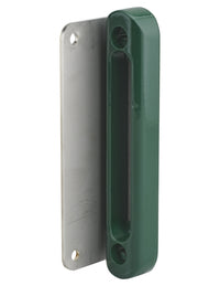 Incontro battente da avvitare  per serratura per cancelli da applicare, verde 6005 - THIRARD