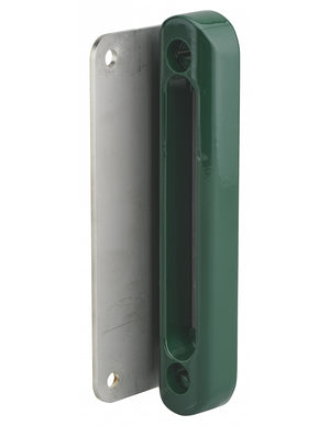 Incontro battente da avvitare  per serratura per cancelli da applicare, verde 6005 - THIRARD