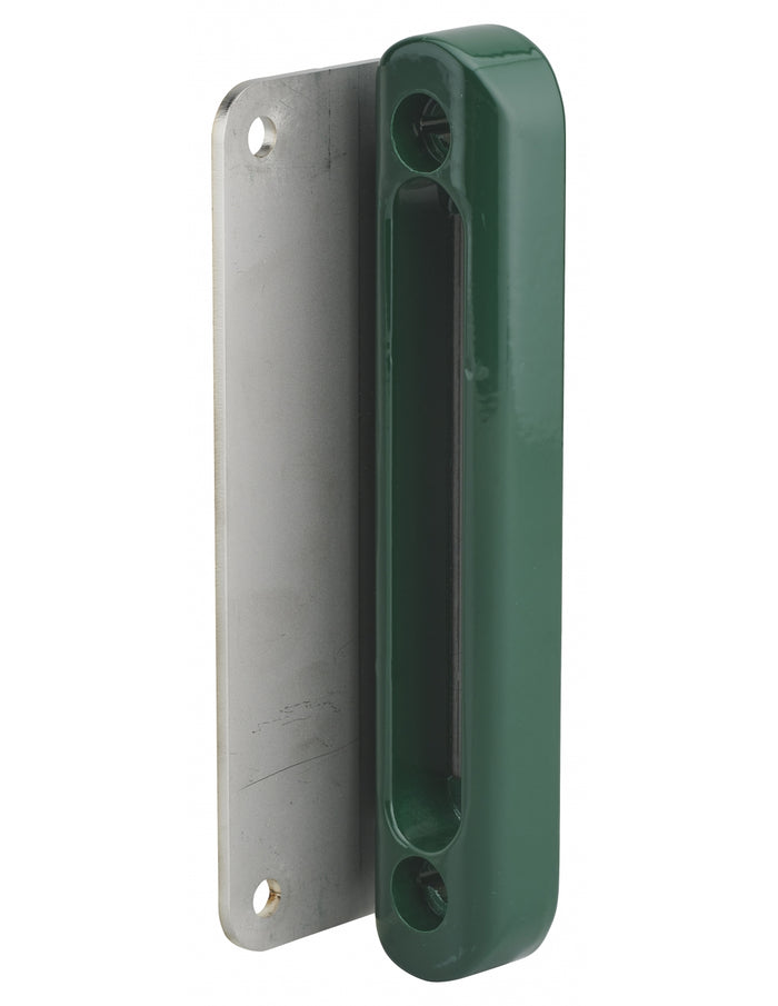Incontro battente da avvitare  per serratura per cancelli da applicare, verde 6005 - THIRARD