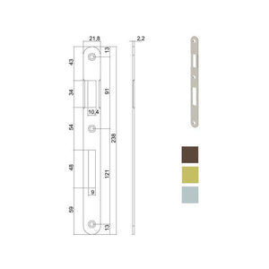 Incontro Serrature Patent Bt 8X90 Bronzato 590 Agb