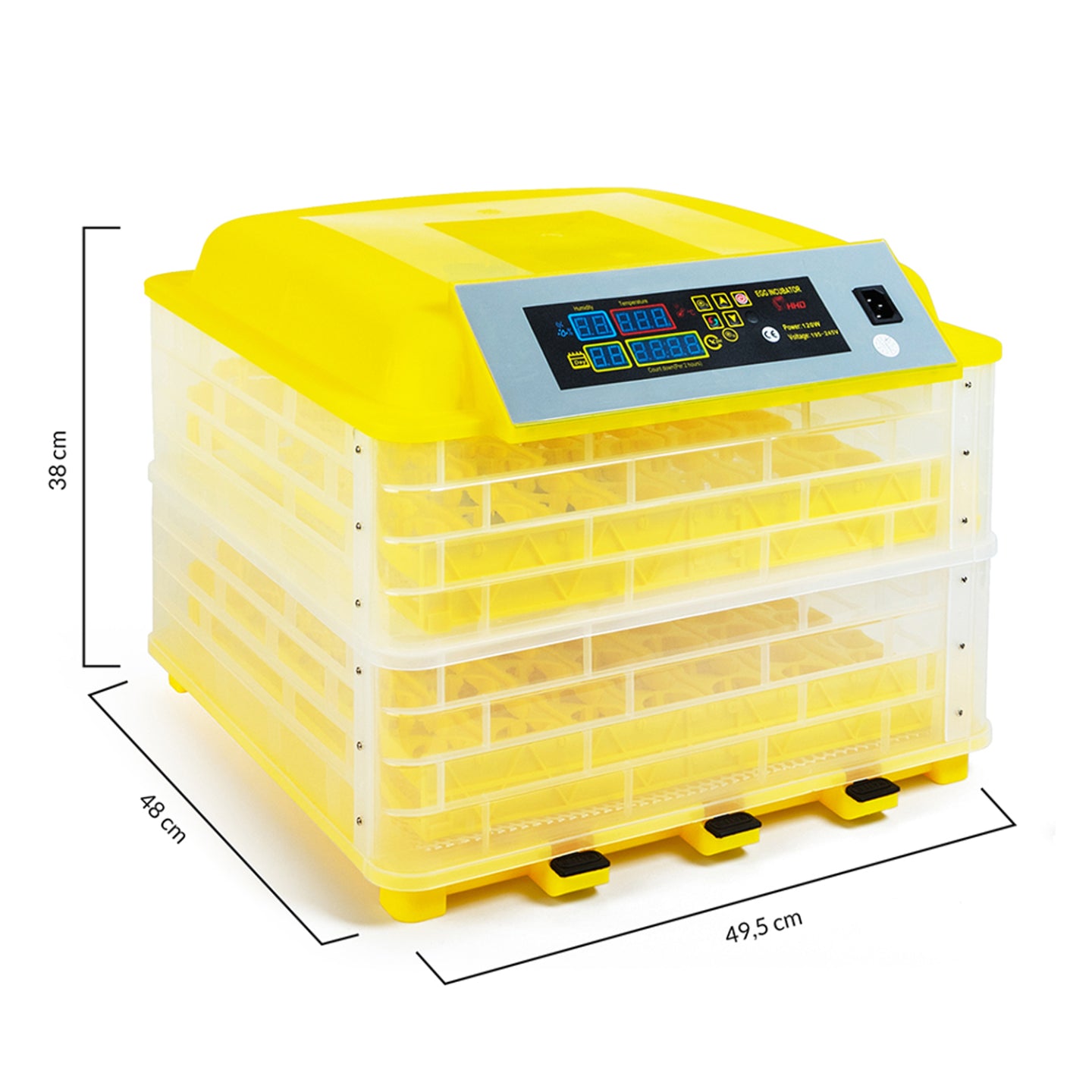 IDMarket - Incubatrice automatica per 112 uova covatrice macchina per cova artificiale incubazione uova