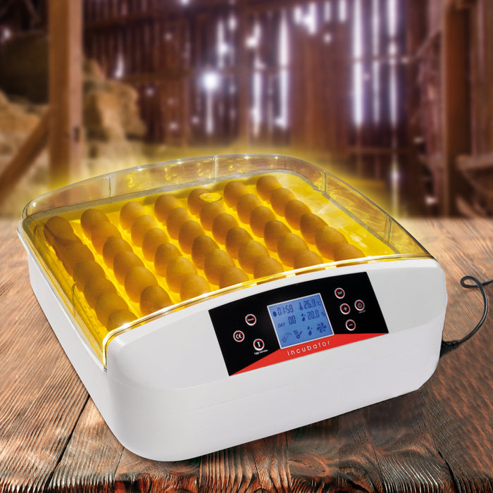 IDMarket - Incubatrice automatica PRO per 56 uova covatrice, con LED, macchina per cova artificiale incubazione uova