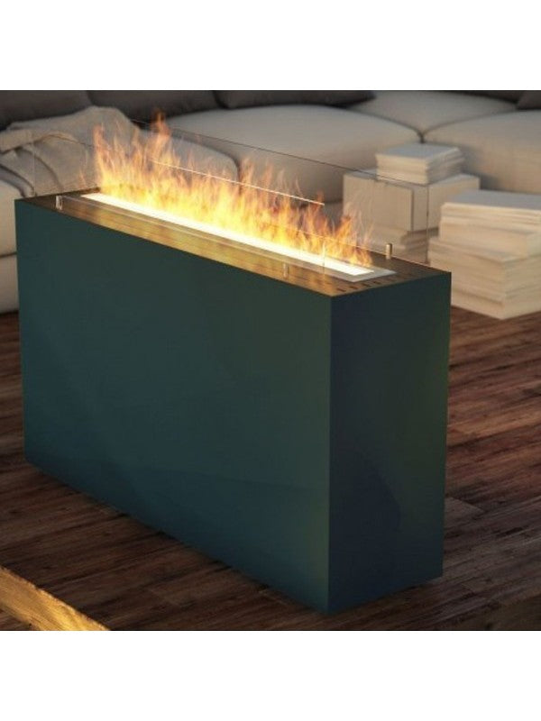 INCUBE - Biocamino da pavimento freestanding camino a bioetanolo, colori vari colore Nero